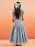 Girl's' Aqua Lehenga Set